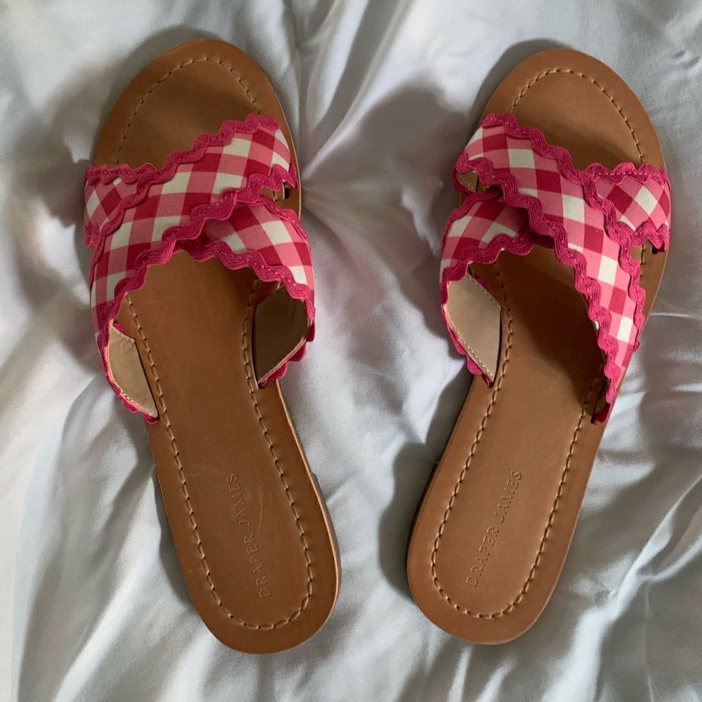New Draper James Piper Ric Rac flats sandals. Size 7 - Picture 2 of 3